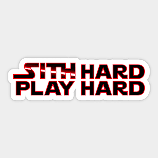 Sith Hard Play Hard Sticker